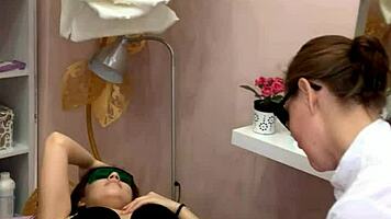 Ritafox's laser depilation session showcases her horny teen redhead ass in close-up webcam reality.