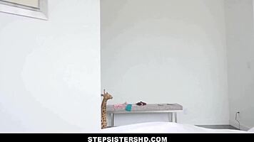 Big ass blonde stepsister wants morning family sex after bad date POV. 😍