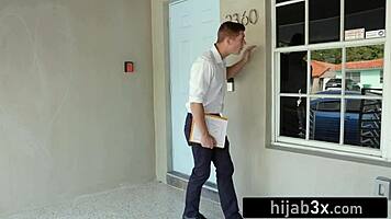 Muslim stepsister Milu Blaze tricked into hardcore pussy-fucking