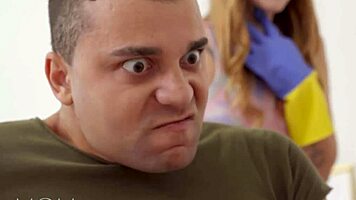 Hot Milf Cleaner Mina K Craves Big Dick Creampie After Catching Student Masturbating