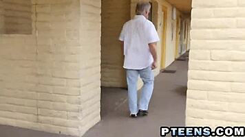 experienced blonde teen enjoys two dongs 😏