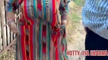 desi girl rides boyfriend outdoors