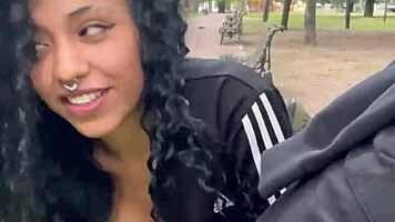 Thrilling Experience of Taking Milk in Buenos Aires Public Park During Daytime