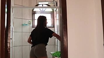 does the housemaid crave sucking her boss's huge cock that bad?