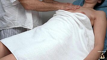 i explode in orgasm from masseur's deep fingering