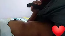 Desi Indian Girlfriend SUCKS Boyfriend's TITS and GETS CUMSHOT on BIG TITS!