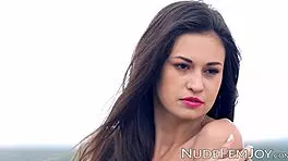 young skinny edessa g strips naked showing her nubile body