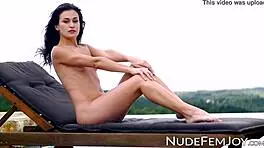 young skinny edessa g strips naked showing her nubile body