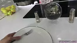 Family fetish stockings competition turns into hardcore threesome sex