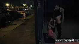 Teen Wears Glasses While Sucking Cock Outdoors