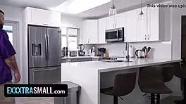 Petite Teen Disrupts Boyfriend's Football Game