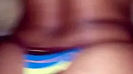 Hey, check out this cute Morena cheating in a tiny thong!