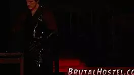 Cute girl endures bondage