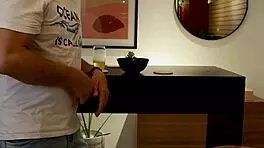 Special agent Julia Carioca in lingerie gives interracial blowjob and cumshot! 😏💦