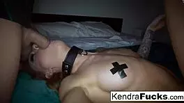 Hot kendra fucks giant cock with blowjob and cumshot