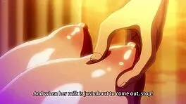 Hey, watch these cute hentai teens in a wild threesome action! 😍