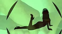 Hot girl shows her big oiled ass then gets fucked hard