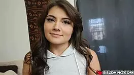 Adria rae blowjob her stepbrothers big cock