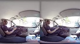 Is this wild naughty van vr sex with blowjob and big tits?