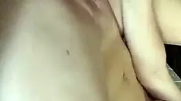 Nipple taped teen 18+ plays with big dildo in wild sex tape session. Blonde bombshell with big tits reaches intense orgasm.