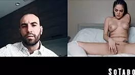 hey, stepdad spanks his naughty stepdaughter for that tramp stamp tattoo during zoom call 😏