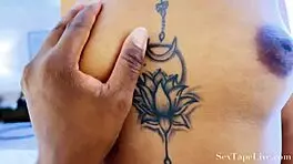 Ebony Teen Fucked Doggystyle with Cumshot