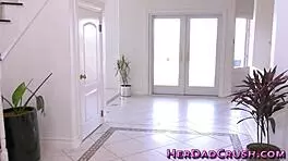 That blonde teen with small tits got fucked hard