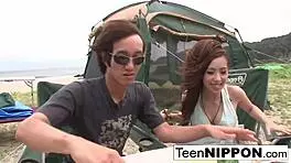 My Japanese girlfriend loves blowing me outdoors in public