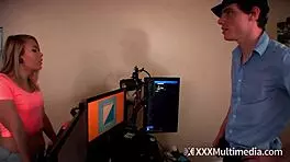 Step sis catches stepbrother jerking off hard! What now?