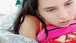 colombian teen wakes stepbrother with deepthroat blowjob in homemade voyeur scene