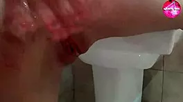 Intense Shower Sex with Deep Blowjob and Doggystyle