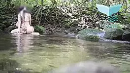 Fucking a beautiful elf in the river