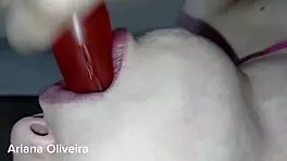 i love feeling a big cock slam into my throat and gag me, ariana oliveira