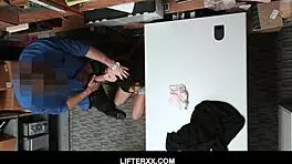 isabella nice pays security with her pussy in the shop