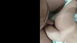 Tiny teen rides huge dick brutally