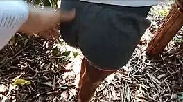 Brazilian Brunette's Wild Anal Encounter in the Woods