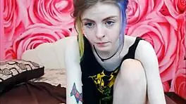 Cute Tattooed Teen 18+ Showing Off on Webcam