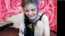 Cute Tattooed Teen 18+ Showing Off on Webcam