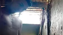 watch this naughty guy bathing in the favela, getting a facial from that asian cock?