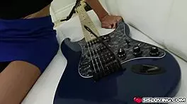 ike pounds ally tate's tight pussy doggystyle on the bed