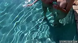 Cute teen gives blowjob to boss first time, she says.