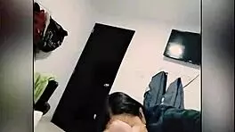 sexy colombian couple kissing and licking