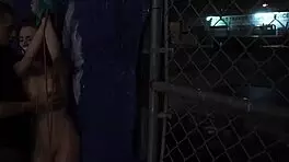 rough handjob compilation turns into outdoor public fuck with anya