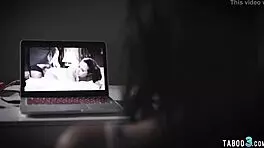 Teen stepsister has first encounter with stepbrother