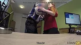 the loan4k agent in the interview says the czech teen 18+ couple fucks for cash on web chat