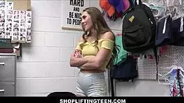 skinny stepsister caught shoplifting and blowjob 😏