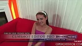 Hot Brunette Teen 18+ Slut Handling Big Black Cock Pov