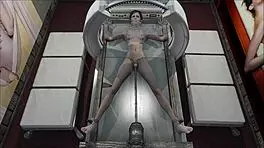 Teen brunette masturbates in fallout 4 room