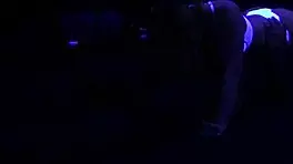 Scarlett Johnson shines in blacklight sex with teen fetish vibes! 😈🔥