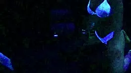 Scarlett Johnson shines in blacklight sex with teen fetish vibes! 😈🔥